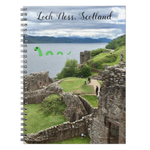 Niedlicher Cartoon Nessie Loch Ness Monster, Schot Notizblock