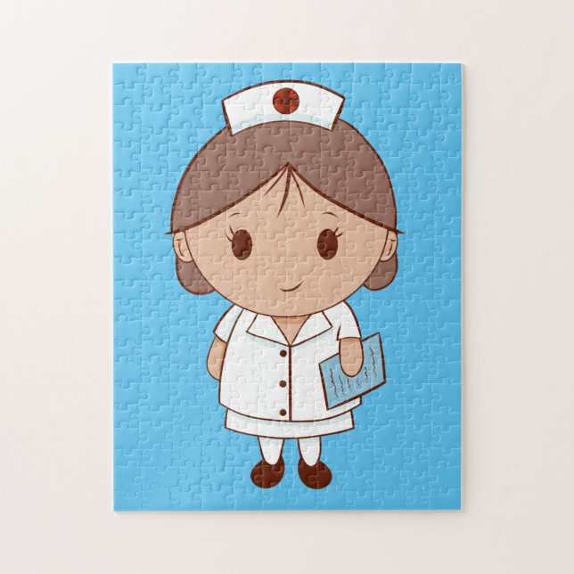 Niedlicher Cartoon Nurse (Vertikal)