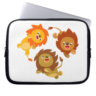 Niedlicher Cartoon ohne Gewicht Lions Laptop-Sieb Laptopschutzhülle