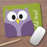 Niedlicher Cartoon Owl Lila und Pistachio Individu Mousepad<br><div class="desc">Eine moderne und einfache Eule mit trendigen Farben. Sie können einen Namen,  ein Monogramm oder einen anderen benutzerdefinierten Text hinzufügen. Wenn Sie die Kunst verschieben möchten,  klicken Sie auf die Schaltfläche Anpassen,  um Änderungen vorzunehmen.</div>