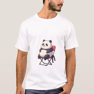 Niedlicher Cartoon-Panda sitzend T-Shirt