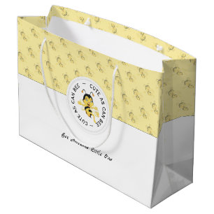 Niedlicher Cartoon  Personalisiertes Monogramm Große Geschenktüte