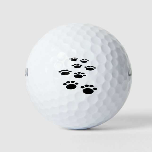 Niedlicher Cartoon Pet Pet Trail Golfball (Vorderseite)