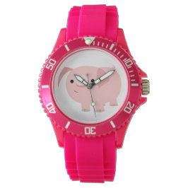 Niedlicher Cartoon Pig Watch Armbanduhr