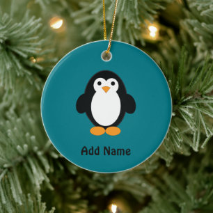 Niedlicher Cartoon Pinguin Keramik Ornament