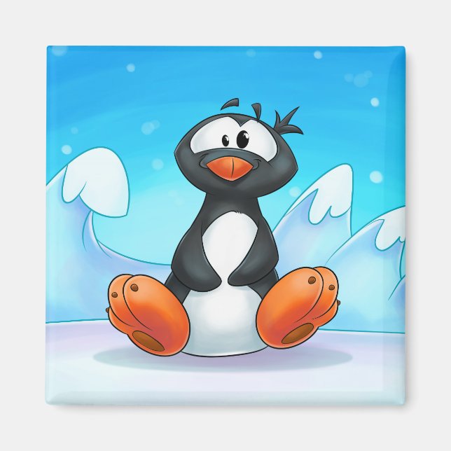 niedlicher Cartoon Pinguin Magnet (Vorne)