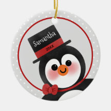 Niedlicher Cartoon Pinguin Personalisiert Name Fot