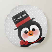 Niedlicher Cartoon Pinguin Personalisierter Name