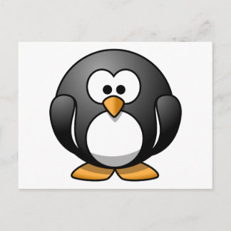 Niedlicher Cartoon Pinguin Postkarte