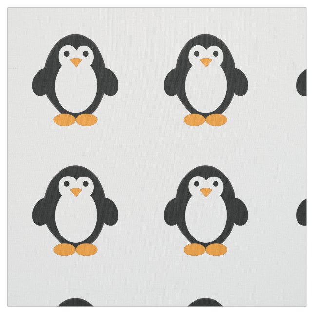 Niedlicher Cartoon Pinguin Stoff (Muster)