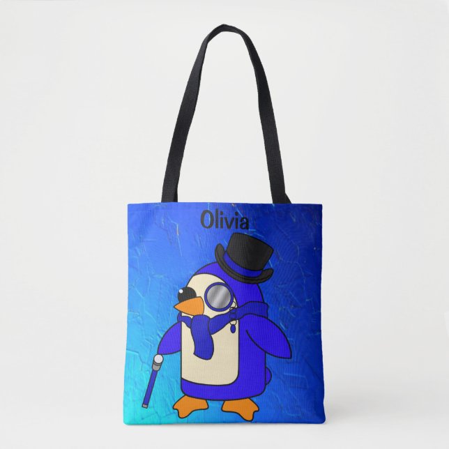 Niedlicher Cartoon Pinguin Tasche (Vorderseite)