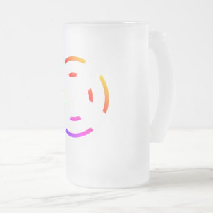 NIEDLICHER CARTOON PINK GENOME MATTGLAS BIERGLAS