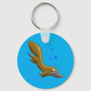 Niedlicher Cartoon Platypus Schlüsselanhänger