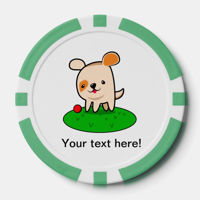 Niedlicher Cartoon Pokerchips (Vorderseite)