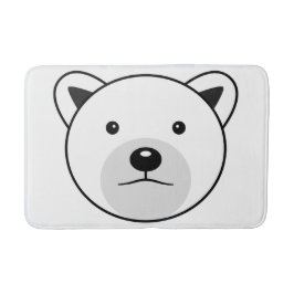 Niedlicher Cartoon Polar Bear Badematte