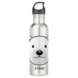 Niedlicher Cartoon Polar Bear Edelstahlflasche