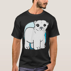 Niedlicher Cartoon Polar Bear für Tierfreunde und  T-Shirt