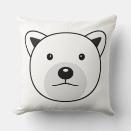 Niedlicher Cartoon Polar Bear Kissen