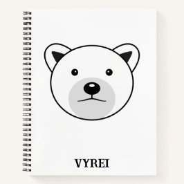 Niedlicher Cartoon Polar Bear Notizbuch