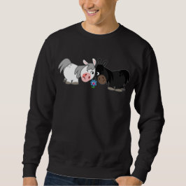 Niedlicher Cartoon Ponies Standoff Sweatshirt