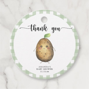 Niedlicher Cartoon Potato Babydusche Danke Geschenkanhänger