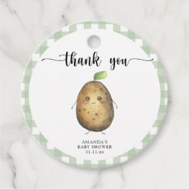 Niedlicher Cartoon Potato Babydusche Danke Geschenkanhänger