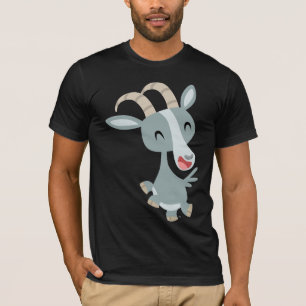 Niedlicher Cartoon Prancing Goat T - Shirt