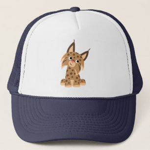 Niedlicher Cartoon Prankish Lynx Hat Truckerkappe