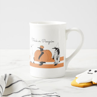 Niedlicher Cartoon Pumpkin Penguin Funny Halloween Prozellantasse