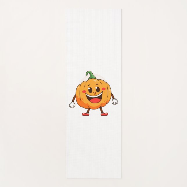 Niedlicher Cartoon Pumpkin Yogamatte (Vorderseite)