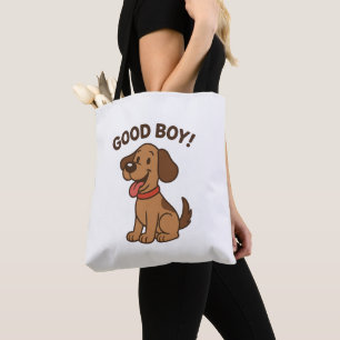 🐶   Niedlicher Cartoon Pup mit Fun Vibes Tasche
