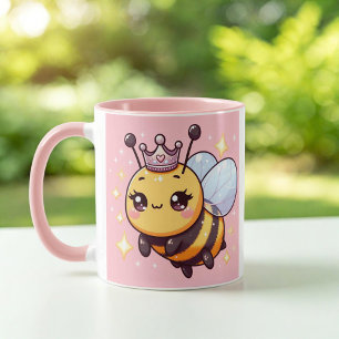 Niedlicher Cartoon Queen Bee Tasse
