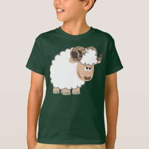 Niedlicher Cartoon Ram Children T - Shirts