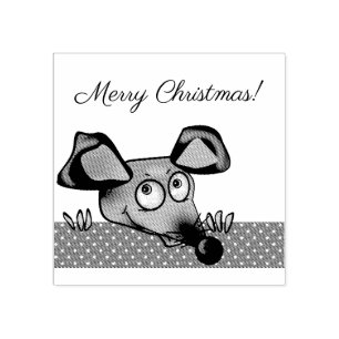 Niedlicher Cartoon Ratte Maus Neujahr 2020 Symbol Gummistempel