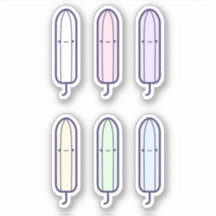 Niedlicher Cartoon Regenbogen Tampons Set Erster Z