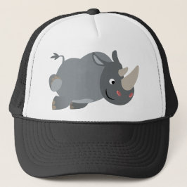 Niedlicher Cartoon Rhino-Hut aufladen Truckerkappe