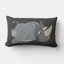 Niedlicher Cartoon Rhino Kissen