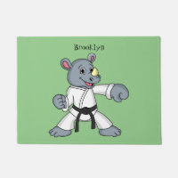 Niedlicher Cartoon Rhino kung fu Cartoon