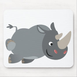 Niedlicher Cartoon Rhino Mousepad