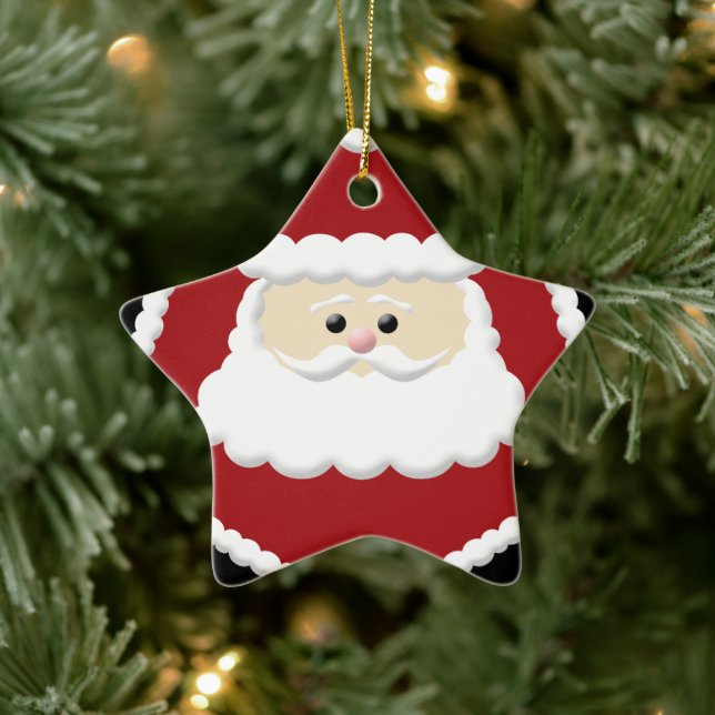Niedlicher Cartoon Santa Claus Ornament (Baum)