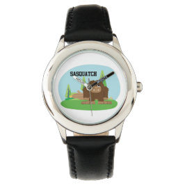 Niedlicher Cartoon Sasquatch Armbanduhr