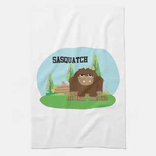 Niedlicher Cartoon Sasquatch Handtuch