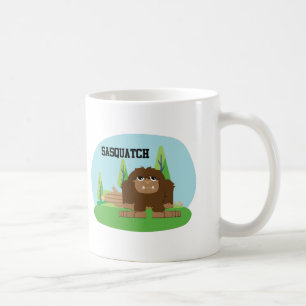 Niedlicher Cartoon Sasquatch Kaffeetasse