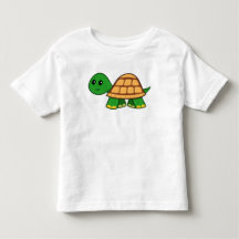 Niedlicher Cartoon-Schildkröte-Kleinkind-T - Shirt