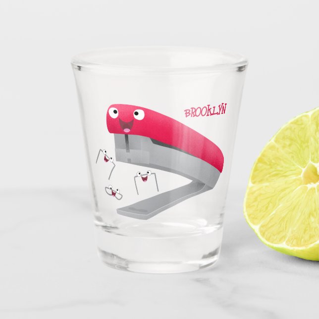 Niedlicher Cartoon Schnapsglas (Vorderseite)
