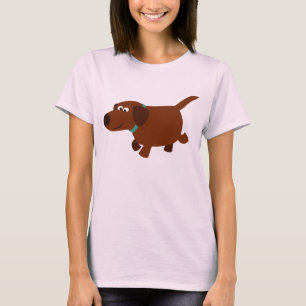 Niedlicher Cartoon Schokolade Labrador Frauen T - T-Shirt