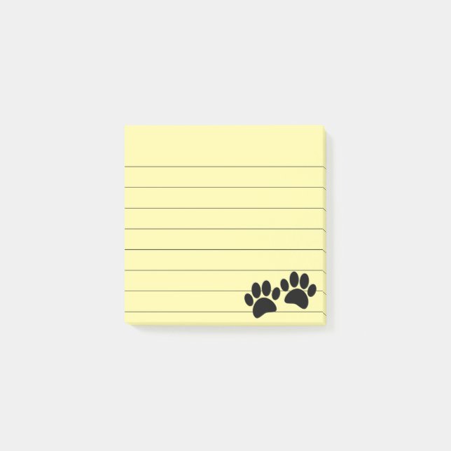 Niedlicher Cartoon Schwarzer Welpenpferd-Druck 3x3 Post-it Klebezettel (Vorderseite)