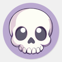 Niedlicher Cartoon Skull Kawaii Halloween Goth Sti