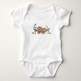 Niedlicher Cartoon Sloth Baby Bodysuit Baby Strampler