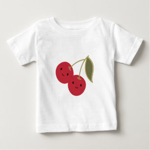 Niedlicher Cartoon Smiling Kawaii Cherries Baby T-shirt